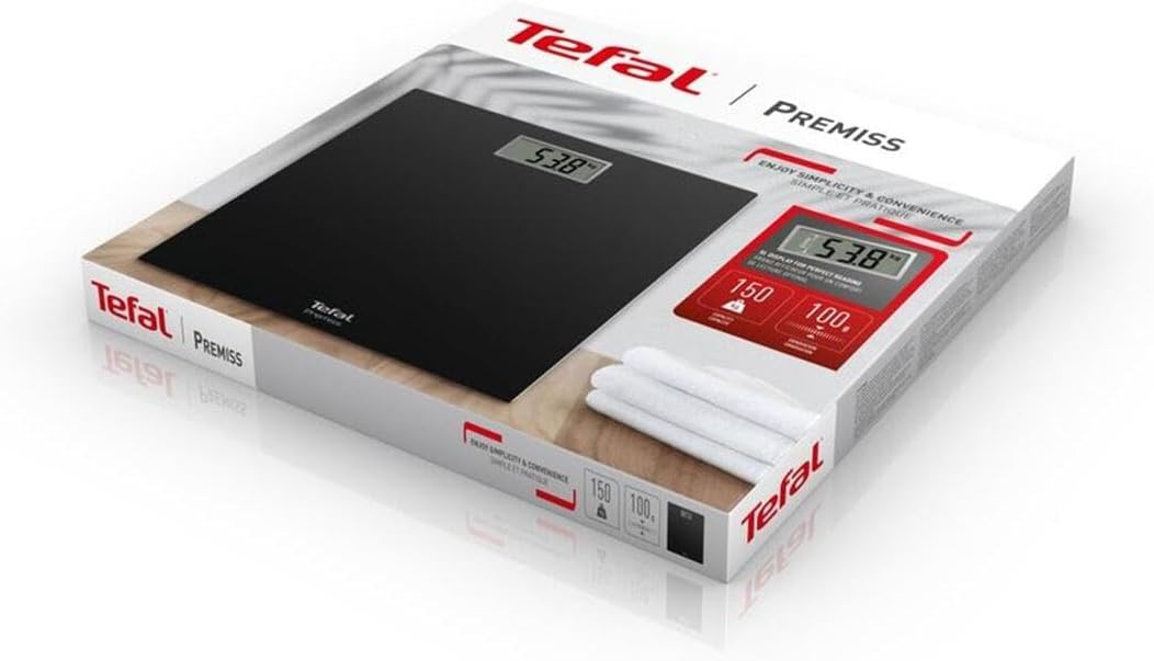 Tefal Classic Bathroom Digital Bathroom Scale Black PP1400V0