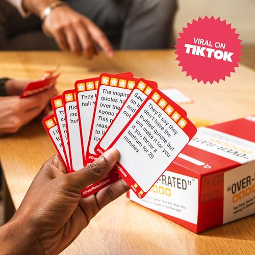 Over Rated Card Game Party & Fun Games Board Game 0163-10