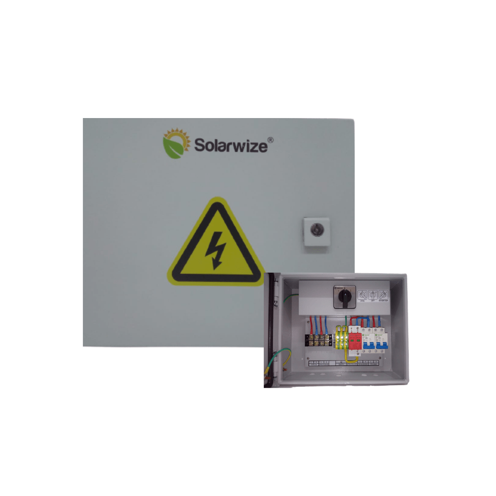 SOLARWIZE COMBINER BOX PV Ac 8Way Surface Mount Box W/Transfer Switch & Surge Protector 4XAC OUT (4758030221401)