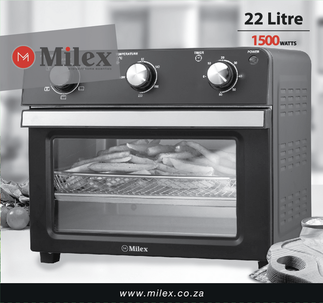 MILEX AIR FRYER Milex 22 Litre Manual Air Fryer Oven MEO001 (6954908090457)