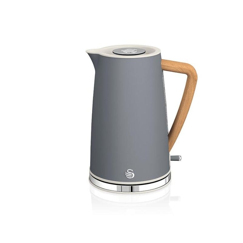 Swan TOASTER & KETTLE Swan Nordic Polished Stainless Steel Cordless Kettle & 2 Slice Toaster SNR2P (6713986515033)