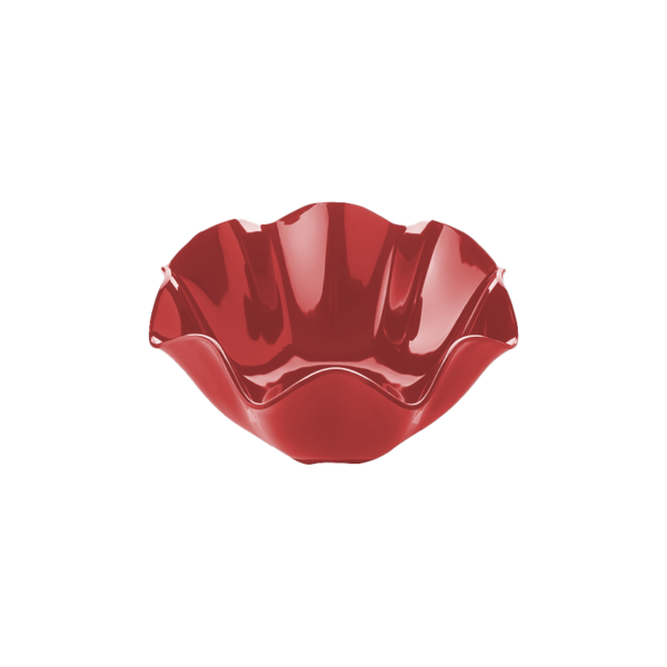 Evren Melamine Karizma Small Bowl 17x8 cm Black/Red EM-334.