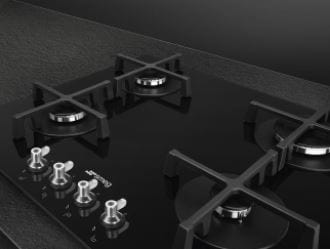 smeg Gas Hob Smeg 60cm Black Gas Hob PV364NSA (6984493858905)
