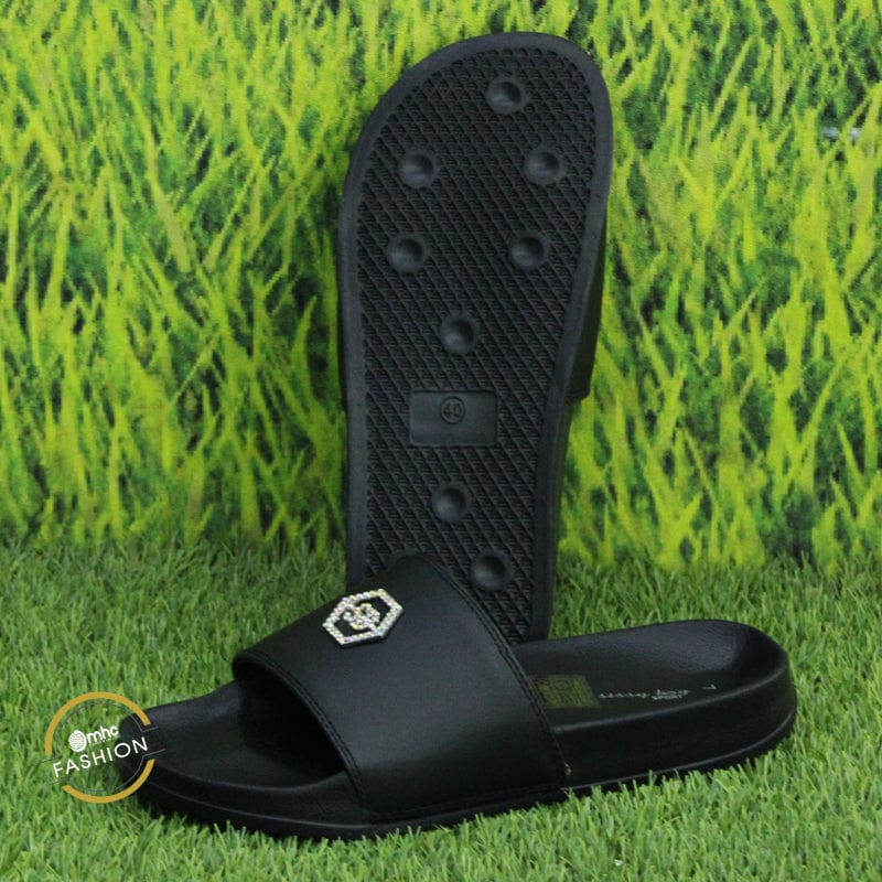 Sissy Boy Ladies Sandals Sissy Boy Keeping Cosy Slide Black (6800102588505)