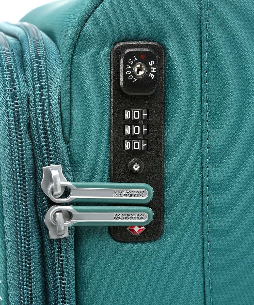 American Tourister Luggage 55CM American Tourister Lite Ray 55 CM Green (4791587012697)