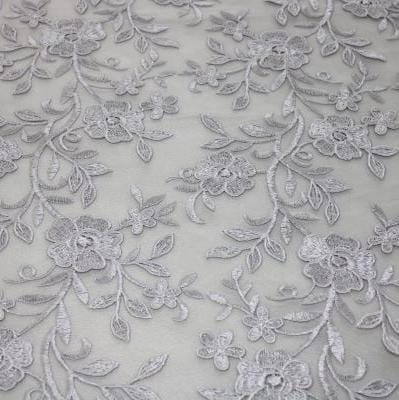 LACE Dress Fabric Sliver Blair Evening Couture Lace 130 cm (7780696195161)
