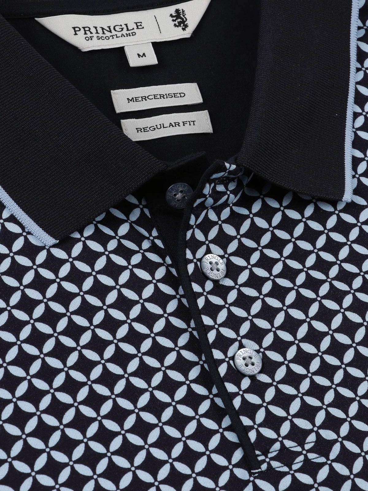 Pringle  Frank Mercerised Golfer Navy