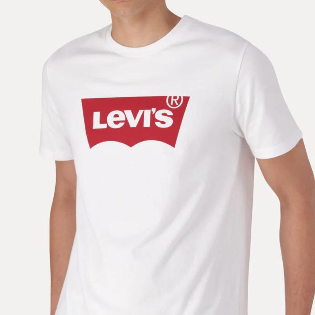 Levis Graphic Set-In Neck White (7990647750745)