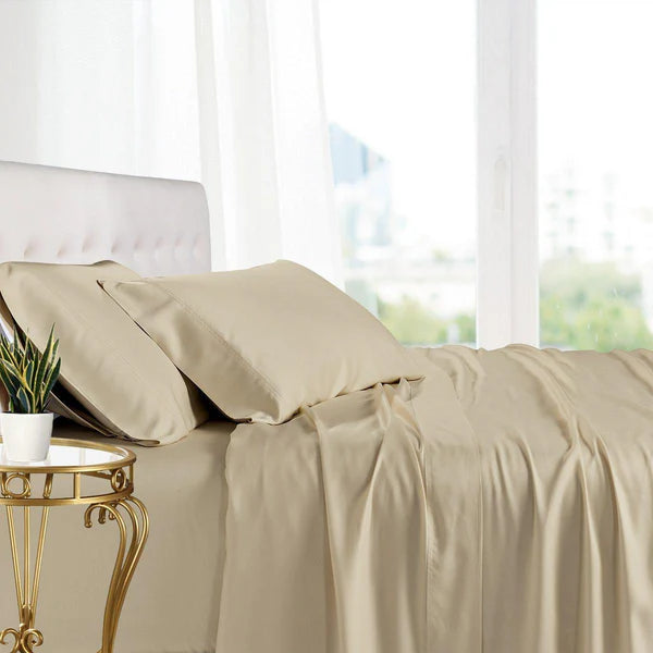 Egyptian Cotton 400 Thread Count Flat Sheet Stone