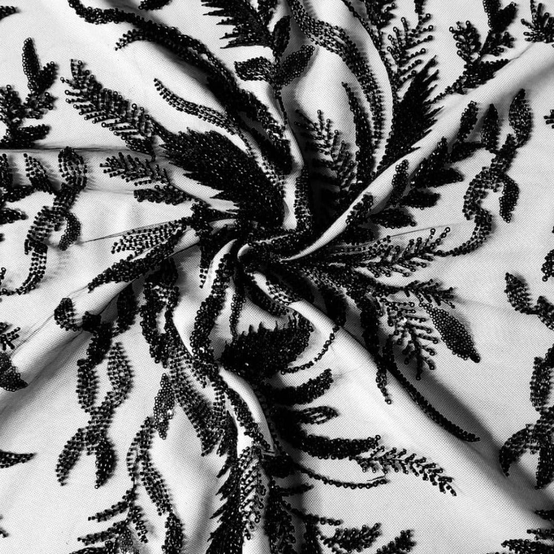 BEADED LACE Dress Fabrics Mystic Rose Beaded Lace Fabric 130 cm (7765405204569)