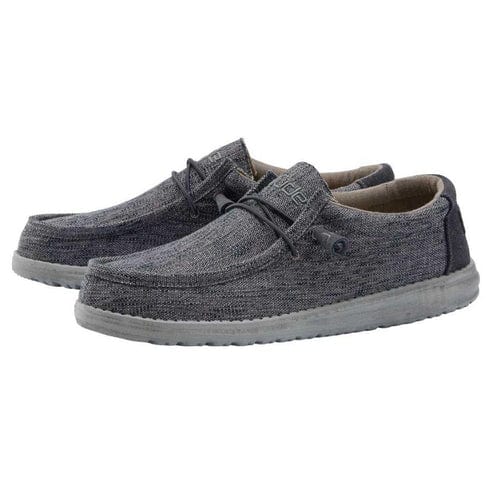 Hey Dude Casual Shoes Hey Dude Wally Woven Carbone (7256421466201)
