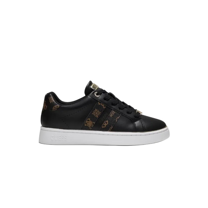 Guess Women's Barlie Faux Leather Sneaker-Black GM19593