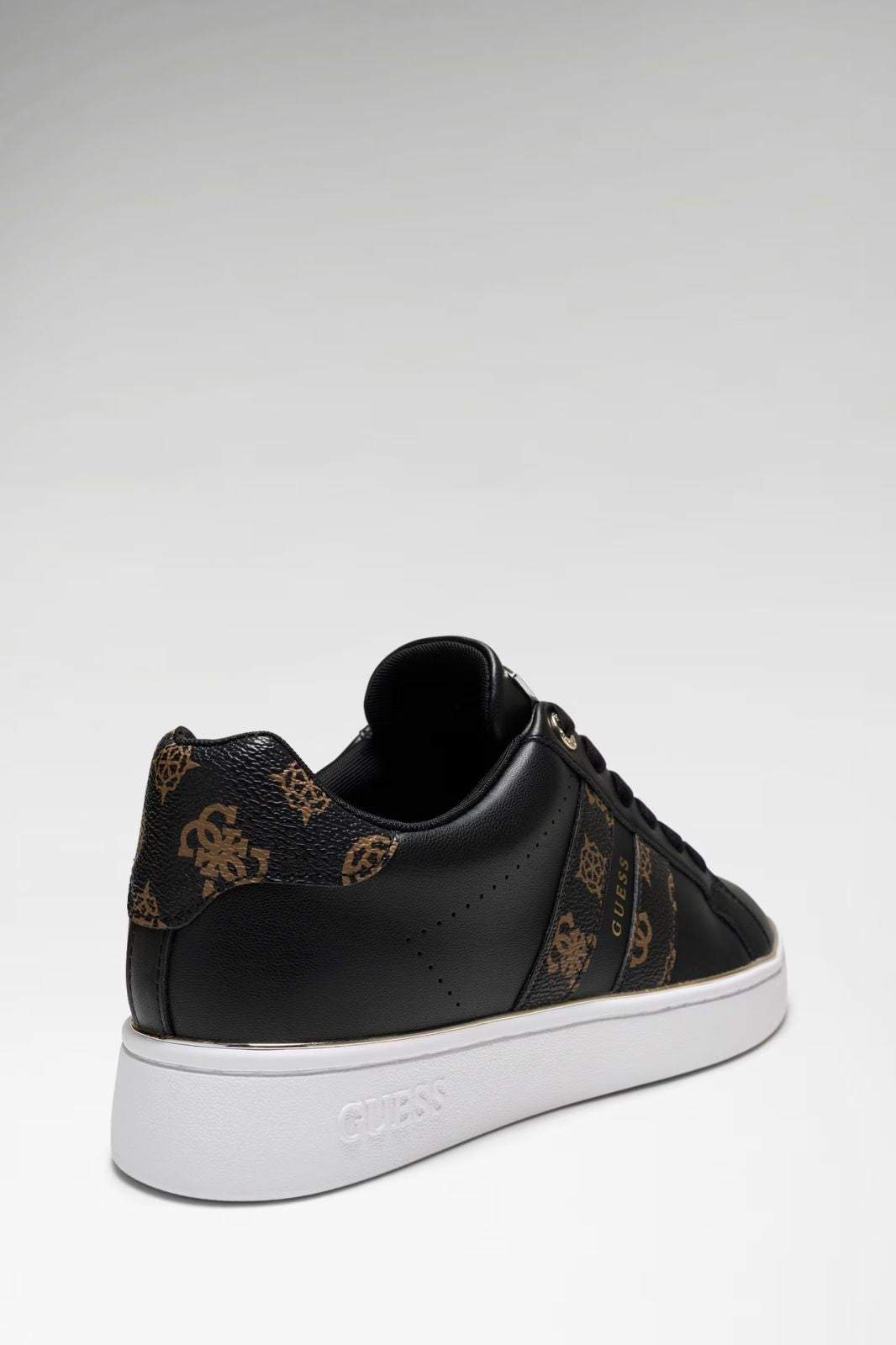 Guess Women's Barlie Faux Leather Sneaker-Black GM19593