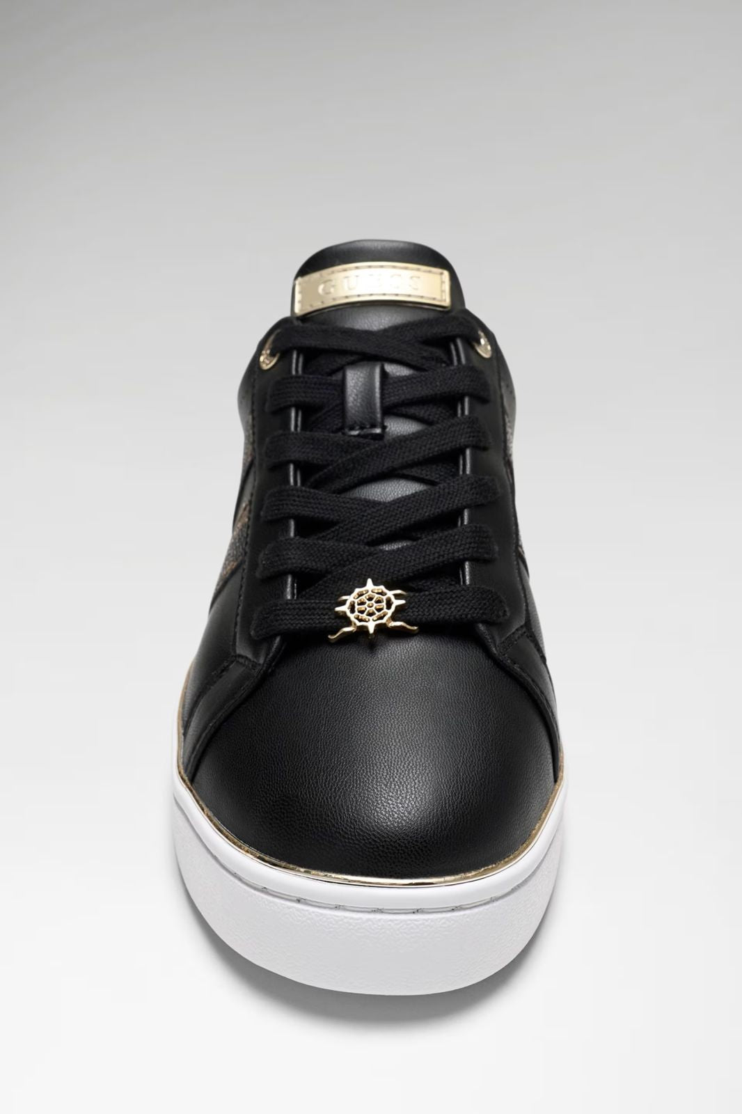 Guess Women's Barlie Faux Leather Sneaker-Black GM19593
