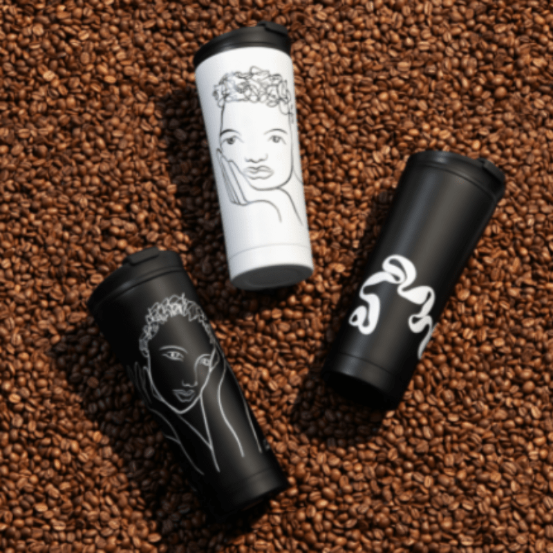 Carrol Boyes MUG Carrol Boyes Travel Mug Full Of Grace 18TMG-FOG-BL-W (6903997956185)