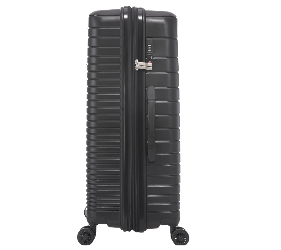 Travelmate Suitcase Travel Mate Hard Shell Zipper 8 Wheel XBag Trolley Case 75cm - TSA L-343 A - Black (7759318155353)