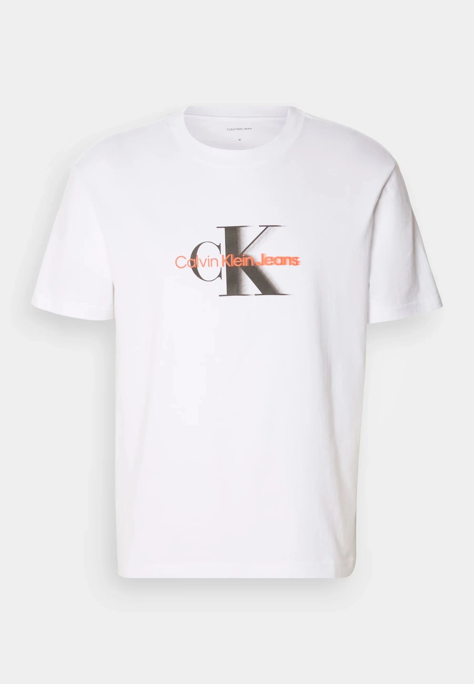 Calvin Klein Jeans Mono Logo Shift Tee - Print T-Shirt - Bright white