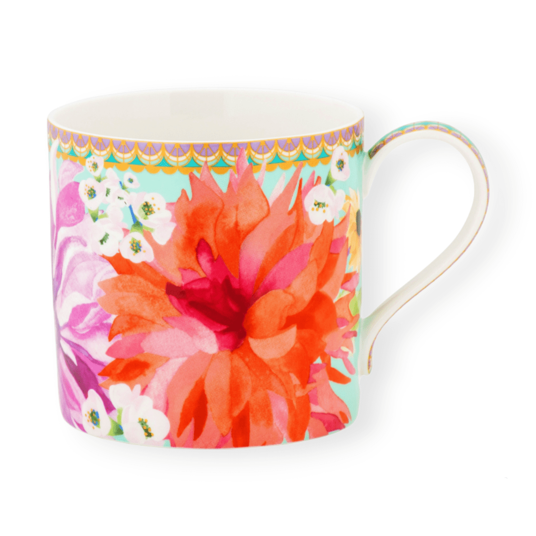 Maxwell & Williams MUGS Maxwell & Williams Dahlia Daze Mug 430ML Sky 430ml HV0337 (7184864346201)