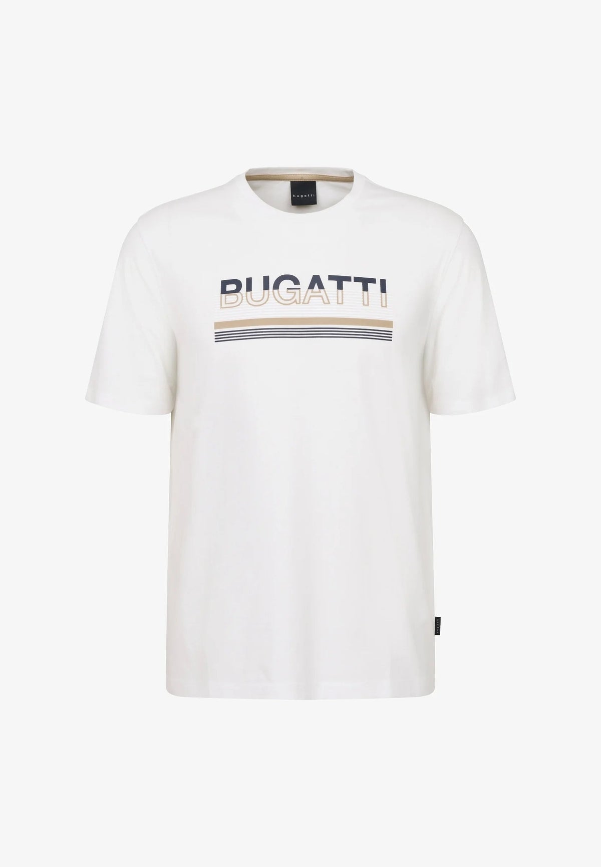 Bugatti Men's Logo Print T Shirt White (8015878848601)