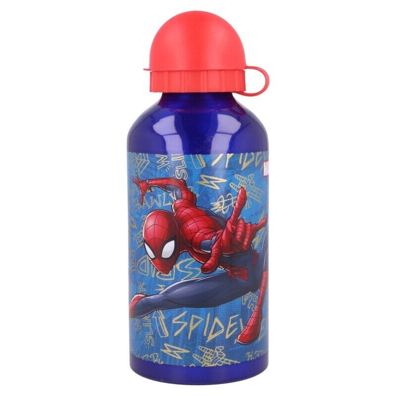 Hobby Life LUNCH BOX Spiderman Aluminium 400ml Water Bottle (7304034222169)