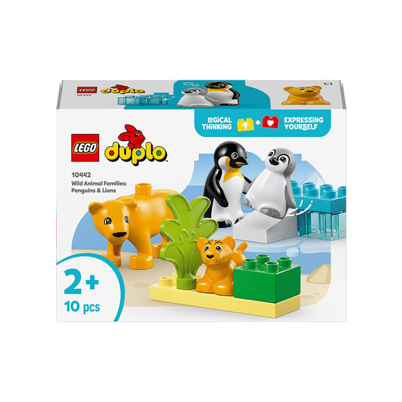 LEGO® DUPLO® Town Wild Animal Families Penguins & Lions Imagination Toy 10442 - MHC World