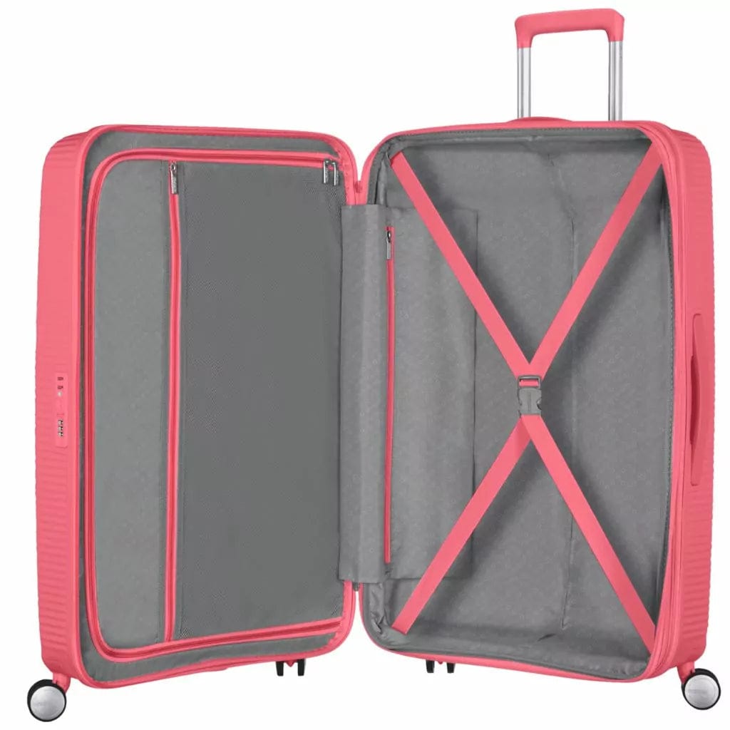 American Tourister Luggage American Tourister Soundbox 4 Wheel 67Cm Medium Spinner Expandable Suitcase (7408819568729)