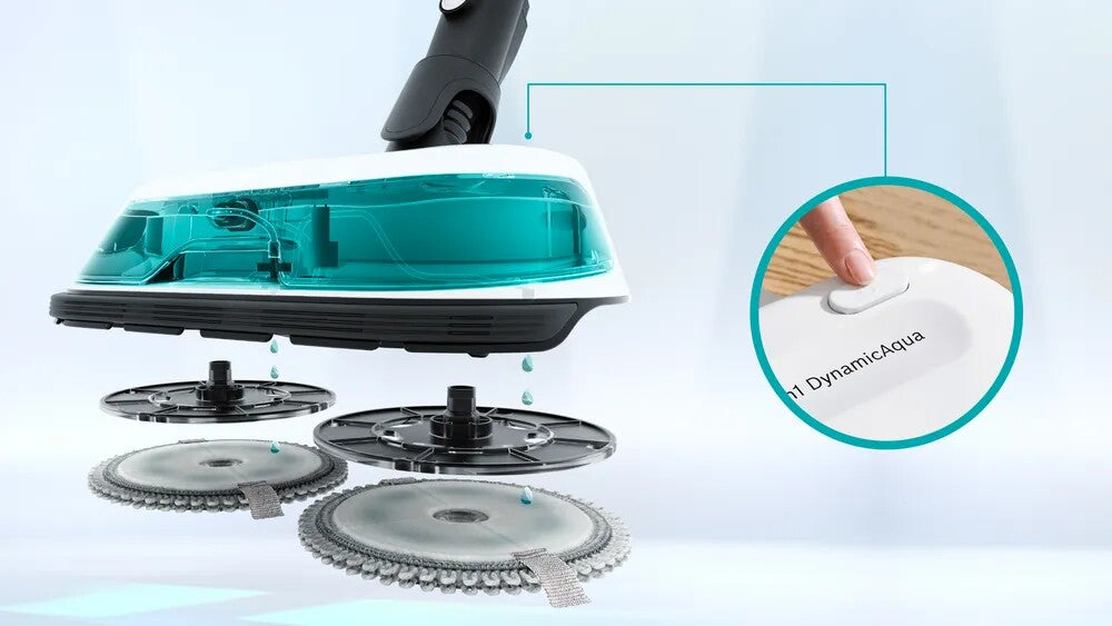 Bosch Rechargeable 2 in 1 Vacuum and Mop Unlimited 7 ProHygienic Aqua White BCS71HYG1