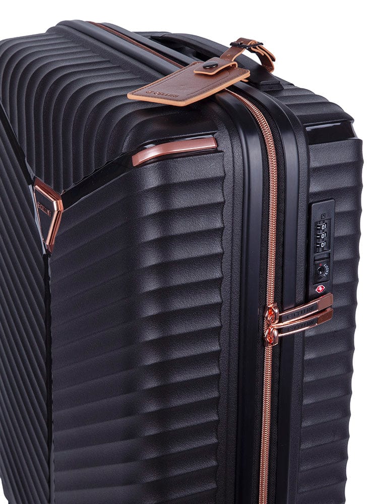 CELLINI Luggage & Bags Cellini Allure Hard Shell 3 Piece Set Black (7200107626585)