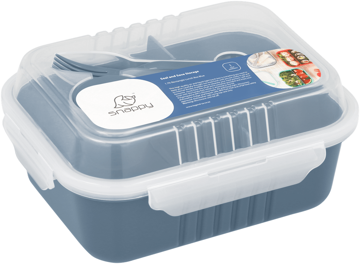 Snappy LUNCH BOX Snappy Lunch Box Rectangular 1.7lt Blue SN-1700B (7784023556185)