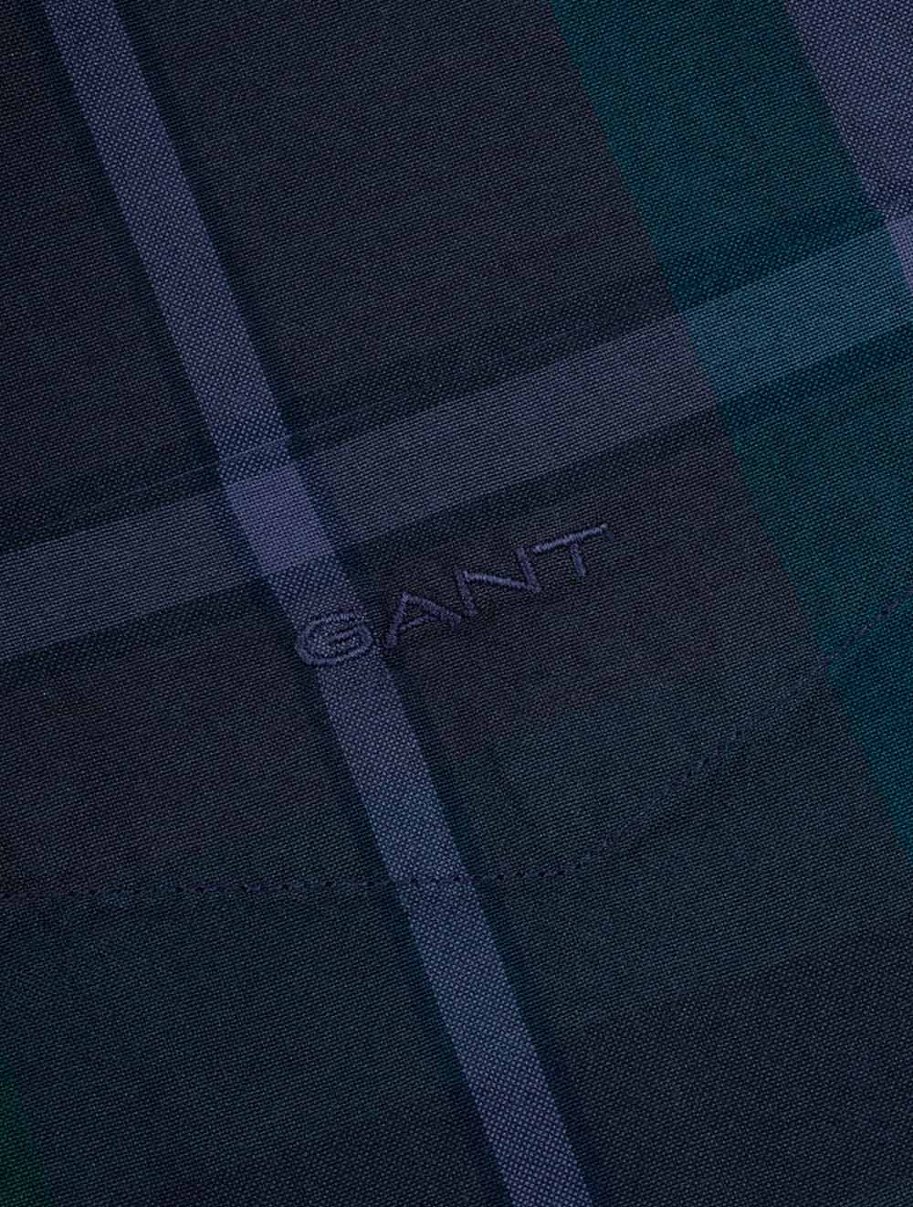 Gant Shirts Regular Fit Garment Dyed Check Shirt Dusty Navy