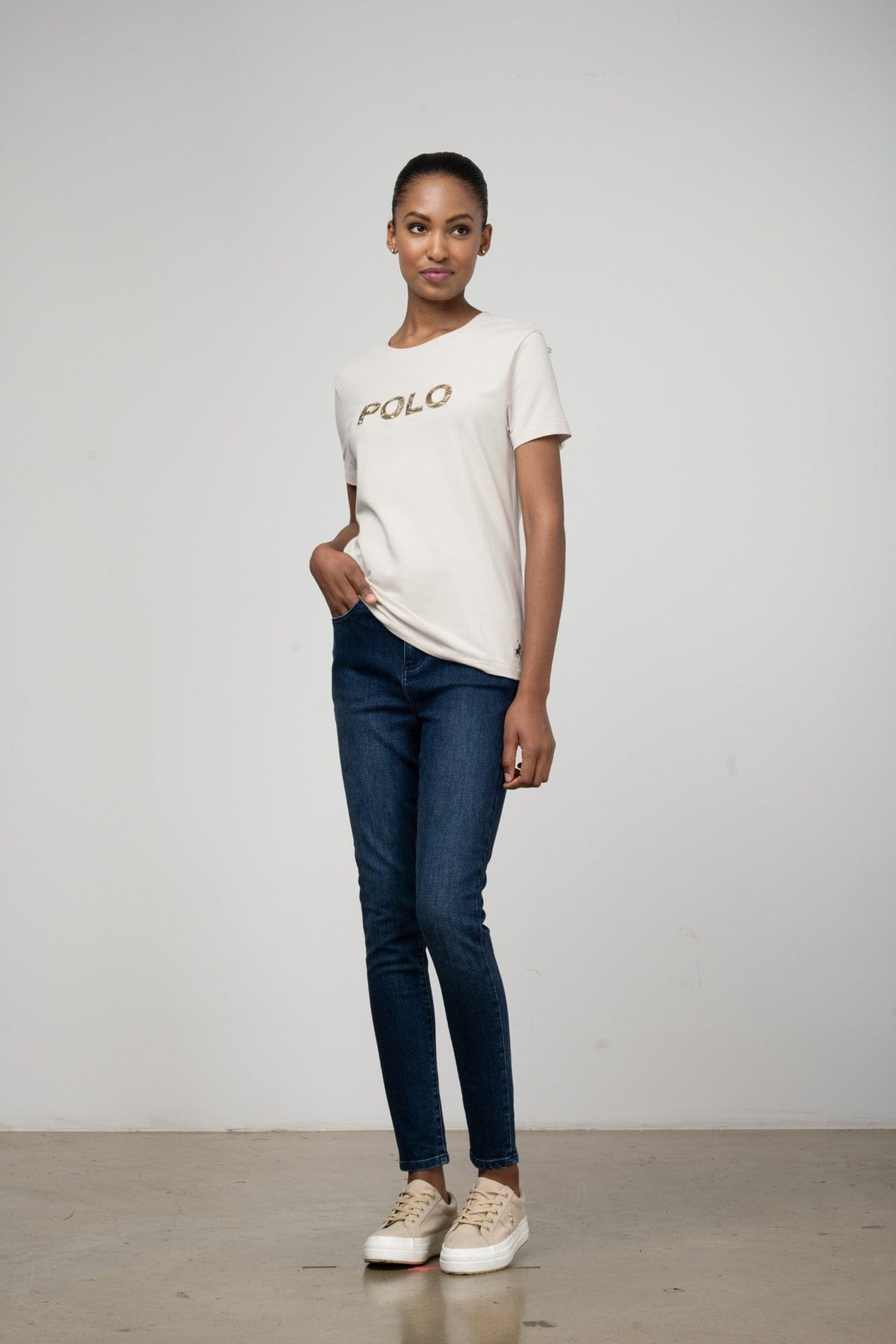 Polo T Shirt Polo Women Anele Short Sleeve T Shirt Putty