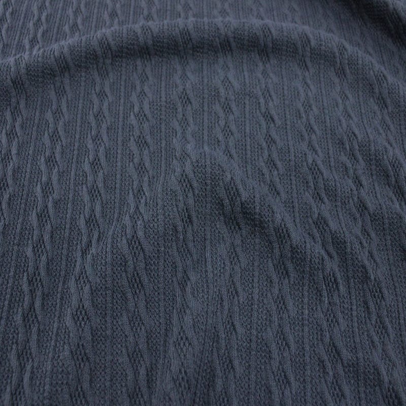 KNITS Dresses Cable Knit Fabric Charcoal 150 cm (6980151148633)