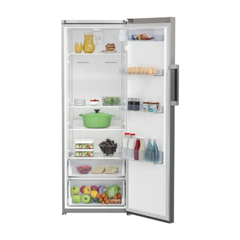 Defy 343L Titanium Inox Upright Fridge DFD458