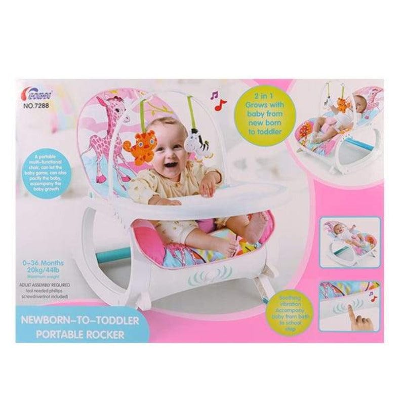ROCKER BABY CHAIR Newborn Toddler Portable Rocker 7288 (6602000400473)
