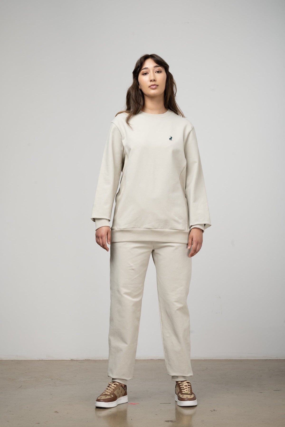 Polo Ladies Sweater Polo Women Hannah Track Top Putty