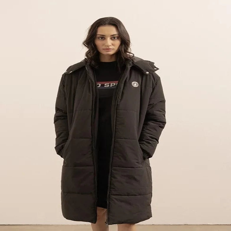 Polo Puffer Jacket Size Small Polo Women Longline Long Sleeve  Puffer Jacket (7267802054745)