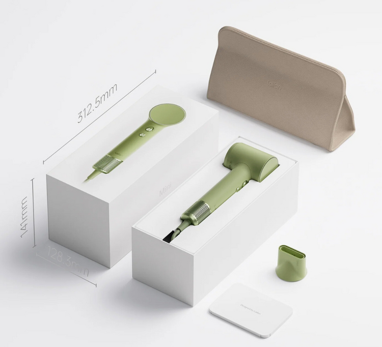 Laifen Mini High Performance Hairdryer Jungle Green1HD31-S-EU-GR-001.