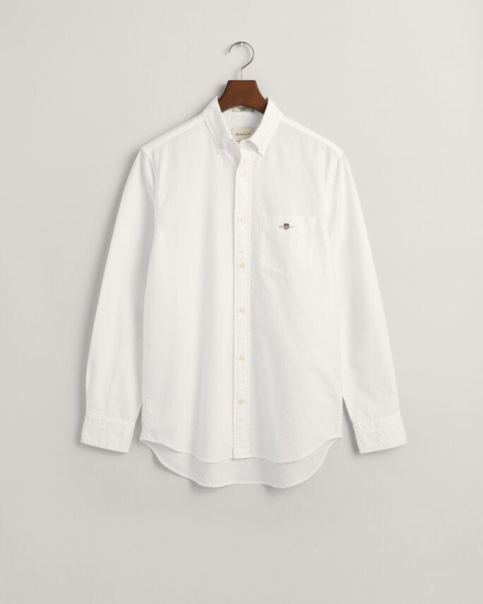 GANT Shirts Gant Regular Fit Poplin Shirt White (7637157019737)