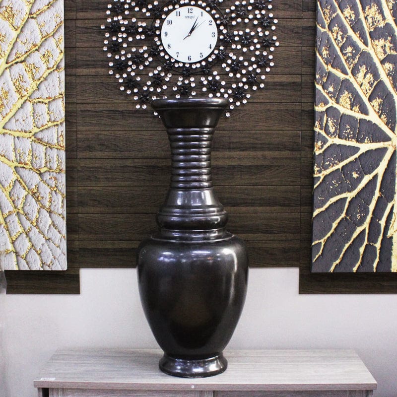 decor VASE Vase HD102/Matt Black Greek Base (6602744987737)