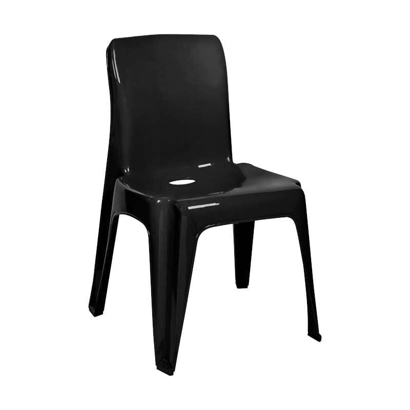 contour Plastic Chair Contour Dezi Plastic Chair Heavy Duty Recycled Black P3090 (7251456524377)