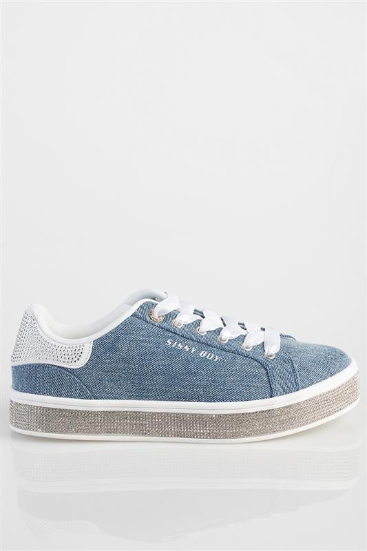 Sissy Boy LADIES SNEAKER 3 Sissy Boy Ladies Denim Sneaker Blue (7137909637209)
