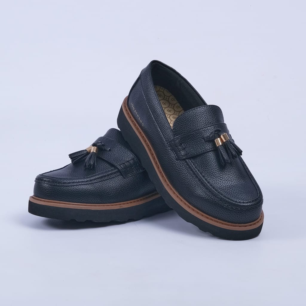 Jonathan D Casual Shoes Jonathan D Scoute Tassel Shoe Black (7255201382489)