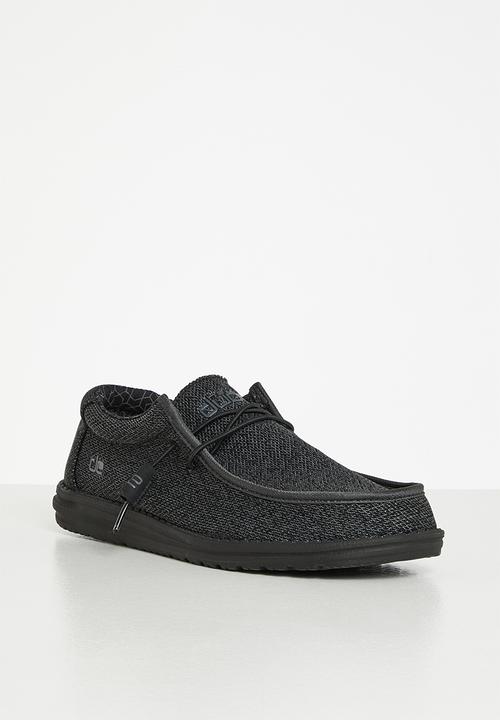 Hey Dude Casual Shoes Hey Dude Wally Sox Black (7167205408857)