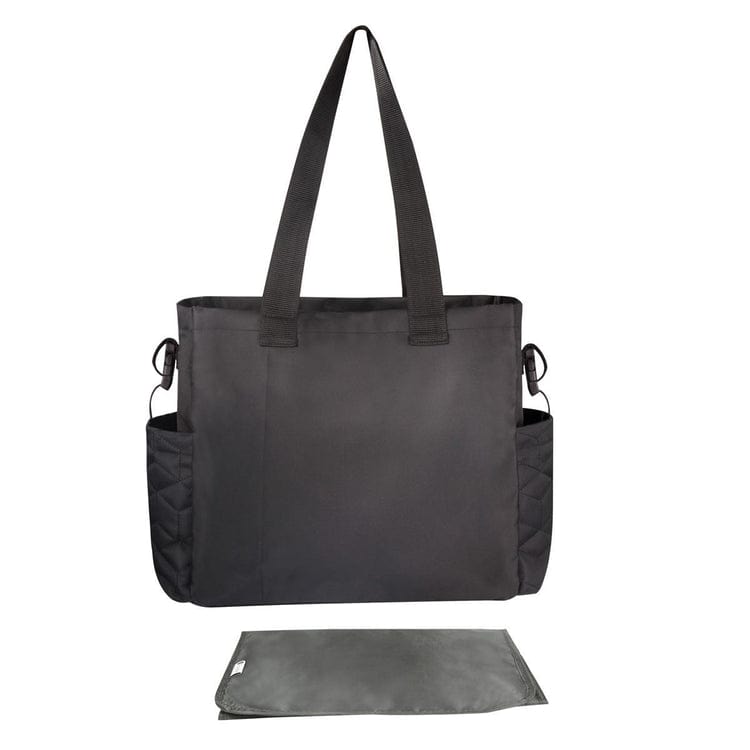 Totes Babe BABY BAG Totes Babe Caricia Diaper Tote Bag 22L Black/Grey TB-1004-BKGR (7301200740441)