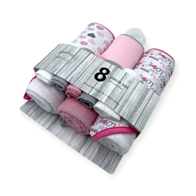 Mothers Choice Every Mothers Choice 8 Piece Towel And Facecloth Set Love