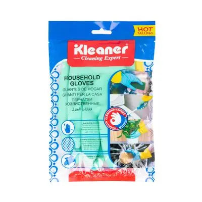 Kleaner Latex Gloves Large Yellow/Blue GSH019