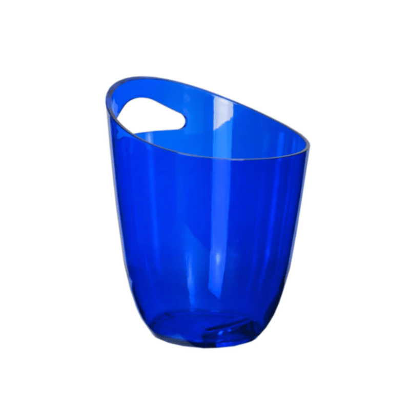 Regent ICE BUCKET Regent Bar Butler Wine Bucket Clear Blue Plastic 3 Litre (7099306639449)