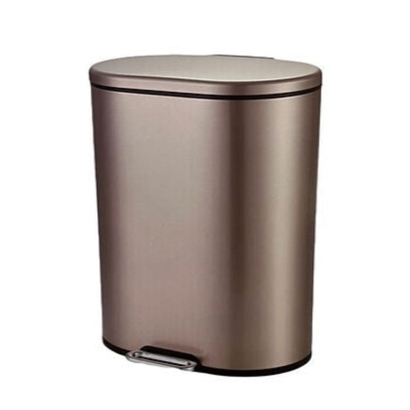 Continental Homeware DUST BIN Continental Homeware Oval Shape Pedal Bin Champaigne Gold 12L CH791 (7304609562713)