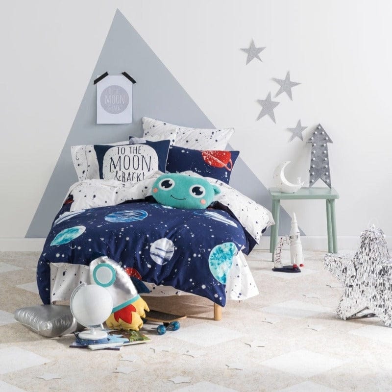 Linen House Duvet Cover Linen House Navy Planetary  Duvet Cover Set (4689416650841)