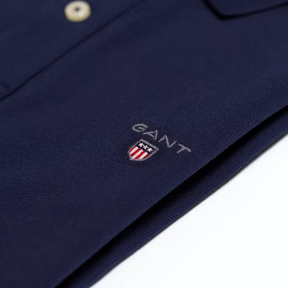 Gant Gant Pique Original Golfer Dark Blue (7016321548377)